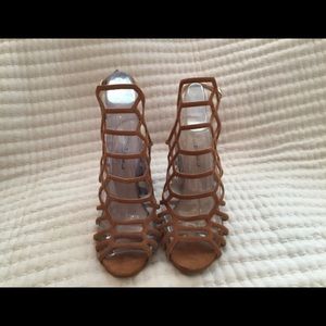 Tan Strappy heels